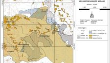 Peta Kerja Areal KHDPK Kecamatan Babakan Madang (Skala 1:50.000) yang menampilkan sebaran area KHDPK-PS, KHDPK-RHL, KHDPK-Penataan KH, dan KHDPK-Penggunaan KH di sekitar wilayah Sumurbatu, Karangtengah, Bojongkoneng, dan Cijayanti.