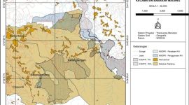 Peta Kerja Areal KHDPK Kecamatan Babakan Madang (Skala 1:50.000) yang menampilkan sebaran area KHDPK-PS, KHDPK-RHL, KHDPK-Penataan KH, dan KHDPK-Penggunaan KH di sekitar wilayah Sumurbatu, Karangtengah, Bojongkoneng, dan Cijayanti.